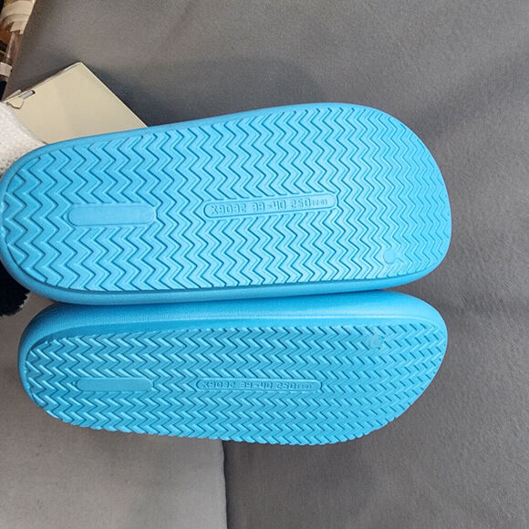 J SLIDES Blue and Yellow Eva‎ Squish Beach Slides Women's Size 8 - NIB - Picture 5 of 7